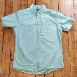 Hurley shirt small light blue button down dress shirt cotton spring easter